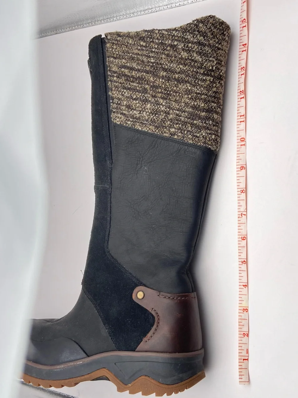 Merrell Active Heat Insole Winter Boot Womens 8.5 Black Front Zip Insulated Tall